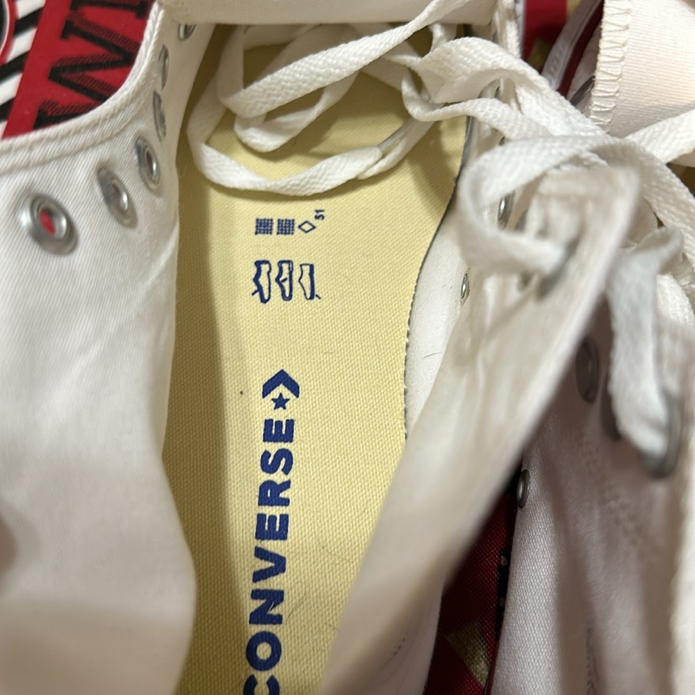 Converse White Canvas High-Tops - Picture 16 of 16
